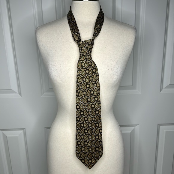 Christian Dior Vintage Silk Paisley Tie - Picture 1 of 5